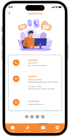 screenshot of ankoora app