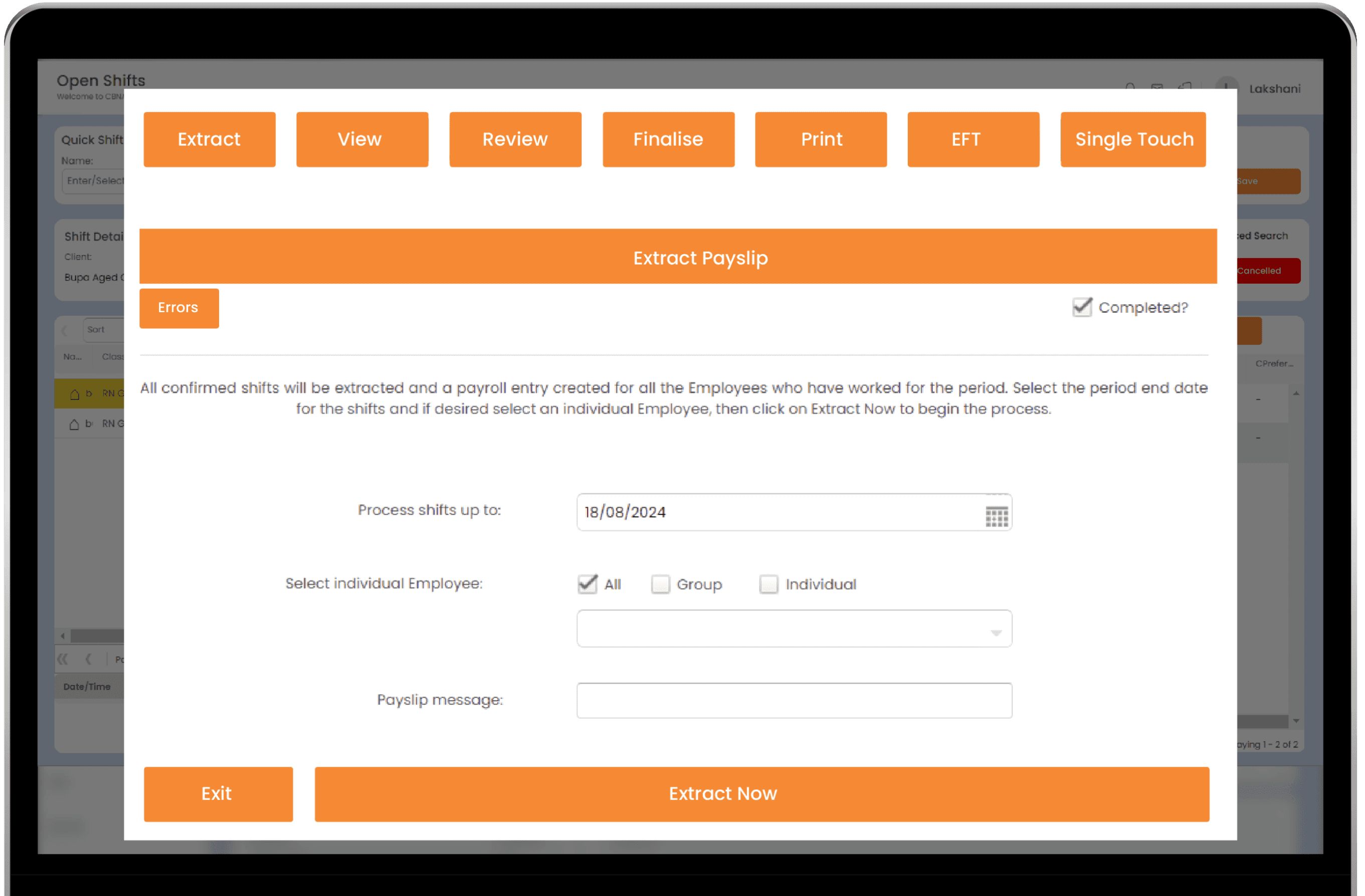 binkunda user interface